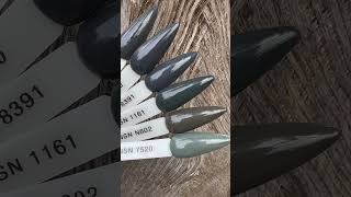 Szare Pudry Tytanowe Manicure Tytanowy NSN New Style of Nails paznokcie nails nailstyle fun [upl. by Anasiul520]