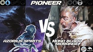 Azorius Spirits VS Mono Black Midrange MTG Pioneer [upl. by Louanne]