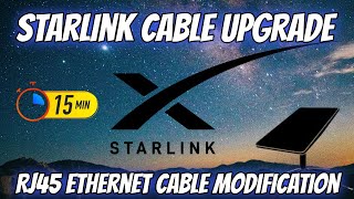 Starlink SPX Cable  RJ45 Ethernet Cable Modification  15 Minute Upgrade [upl. by Veronique509]