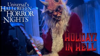 Holidayz in Hell Complete Walkthrough  Universal Studios Hollywood Halloween Horror Nights 2023 [upl. by Kristina]