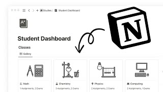 How to use Notion for School 2024 Free Template [upl. by Felicle]