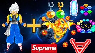 Goku God fusion ShenronOmni god ultra instinct all elements infinity multiverse vs all dbz [upl. by Orelle]