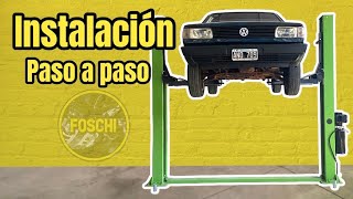 COMO INSTALAR ELEVADOR DE AUTOS DESDE CERO  FOSCHI [upl. by Annasoh873]