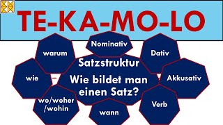 Satzstruktur im Deutschen  Wie bildet man einen Satz  TEKAMOLO mit Dativ und Akkusativ [upl. by Mansoor]