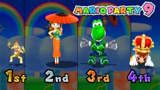 Mario Party 9 Minigames High Rollers  Bowser vs Daisy vs Yoshi vs Mario  Master Difficulty [upl. by Ellora]