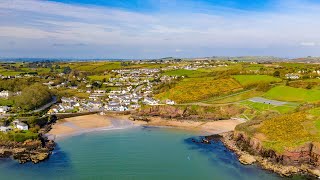 Dunmore East  Scenic Aerial Footage of Dunmore East in County Waterford [upl. by Flossy]