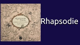 Coloring Book Flip Through Rapsodie in het bos by Kanoko Egusa [upl. by Atsylac]