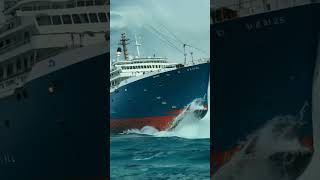 Ship Battles a Massive Wave – Can It Survive ship waves dangerouswaves [upl. by Merkley]