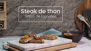 Steak de thon salsa de tomates surlegrill [upl. by Ielerol]