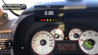 Fiat Grande Punto 19 MultiJet Acceleration 0100kmh [upl. by Enehpets937]