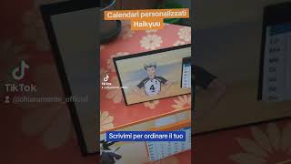 Calendari da tavolo 2025 personalizzati a tema Haikyuu [upl. by Roselle]