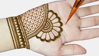 Easy beautiful mehndi  mehndi design easy and beautiful  arabic mehndi 2019 [upl. by Anitnemelc]