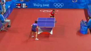 Li Jia Wei vs Lin Ling 2008 Olympics [upl. by Anatnas]