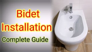 How to install bidet or bidet mixer complete guide plumbing learning water bathroom guide [upl. by Cyprian]