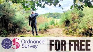 Using Ordnance Survey mobile maps subscription free to find historical features at Sullington warren [upl. by Porta519]