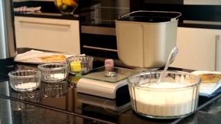 Baking a basic loaf in a Panasonic breadmaker [upl. by Skricki]