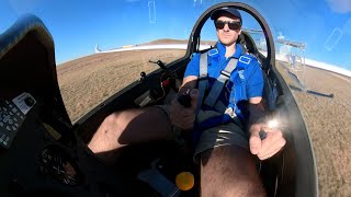 Takeoff climbing and landing in ENGINELESS glider [upl. by Garlanda]