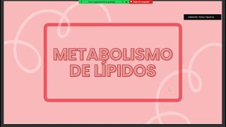 METABOLISMO DE LIPIDOS [upl. by Mayyahk347]