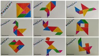 What is a Tangram  Learn how to make different Tangram shapes [upl. by Jean-Claude]