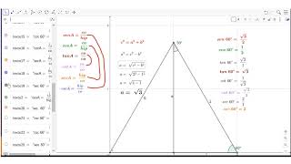 Relaciones trigonométricas para ángulos de 30° 45° y 60° [upl. by Shinberg]