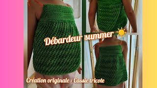 🧶 Tuto Tricot facile  débardeur summer [upl. by Salsbury]