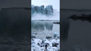 Ice melting Scenes  dangerous glaciers Collapse 😲 ice glacier ocean [upl. by Holey]