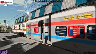 MSTS INDIAN RAILWAYS 22944 INDBDAUND Express Western Railways V10 PC Gameplay Video [upl. by Anehsat]