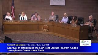 Coeur dAlene City Council Meeting 7224 [upl. by Ecirtam]