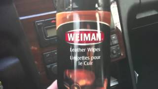 Weiman leather wipes amazing value and results for car interior detailing [upl. by Yeaton]