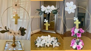 Baptism Centerpieces DIYChristening religious centerpieces [upl. by Alver]