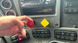 Tractor Trailer Air Brakes Gauges Switches Valves and Buttons [upl. by Aciram638]