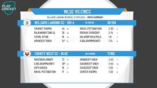 Melbourne Cricket Association  West  T35Div AWilliams Landing SC  Div A v County West CC  Blue [upl. by Larson]