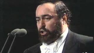 Luciano Pavarotti  Addio fiorito asil  1990  Milano  FIFA concert [upl. by Altaf909]