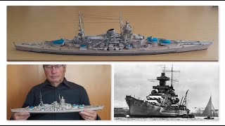 Die Scharnhorst als Kartonmodell im Maßstab 1  400 [upl. by Declan98]