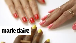 3 Nail Colors That Are Perfect For Your Skin Tone  Marie Claire  Revlon [upl. by Oiznun]