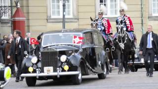 Tyrkisk Statsbesøg Ankomst på Amalienborg [upl. by Imotas]