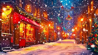 Beautiful Snowy Christmas Ambience 🎄Instrumental Christmas Music 🌲🎁Jazz Christmas Playlist [upl. by Taam742]