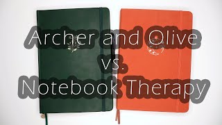 Archer and Olive vs Notebook Therapy B5 Journals  Review  Comparison [upl. by Novello812]