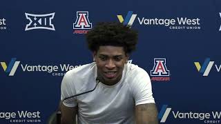 Arizona Football Press Conference  Tacario Davis amp Emmanuel Karnley [upl. by Hairej801]