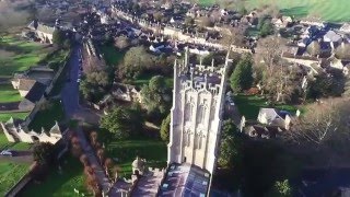 Aerial quadcopter video  Chipping Campden Cotswolds [upl. by Abshier]