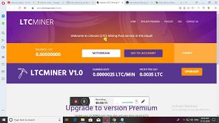 Free Ltc Miner app  Free Lite coin mining sites 2020  Ltc miner 2020 [upl. by Dewees]