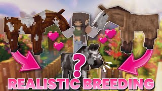 BREEDING REALISTIC HORSES ON MINECRAFT  Livestock Overhaul [upl. by Tamaru]