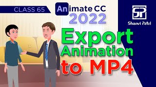 Adobe Animate CC 2022 Export Animation to MP4  Flash Tutorial  2d Animation  Hindi [upl. by Ahsinid]