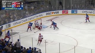 Vincent Trocheck 2OT Goal vs Hurricanes  Game 2  5724 [upl. by Karie692]