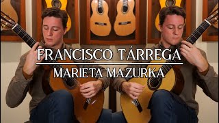 Francisco Tárrega  Marieta Mazurka on Amalio Burguet 1A Spruce amp Cedar Guitars [upl. by Henrion]