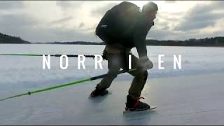 4k Nordic ice skating on lake in Norrviken Stockholm  Sweden [upl. by Eirrehc260]