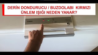 Derin dondurucu kırmızı ünlem işareti uyarı lambası neden yanar nasıl sorun çözülür [upl. by Llednov]