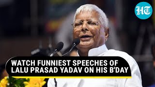 Modi Modi Top Seven Funniest Speeches Of RJD Chief Lalu Prasad Yadav  Watch [upl. by Gayler]