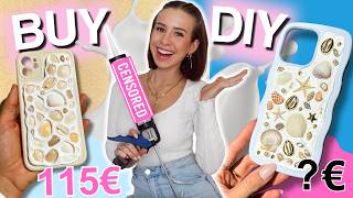 DIY OR BUY 40 ✂️🐚 Shell Phone Case selbst nachbasteln BESSER als das Original💃 Cali Kessy [upl. by Colfin]