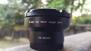 ZWARTPro 2in1 15x Macro  045x Wide Angle HD Phone Camera Lens Review Lens On Samples [upl. by Mashe]